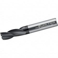 Walter-Prototyp - 1.5mm, 6mm LOC, 3mm Shank Diam, 38mm OAL, 3 Flute, Solid Carbide Square End Mill - Single End, Diamond Finish, Spiral Flute, 30° Helix, Centercutting, Right Hand Cut, Right Hand Flute - Americas Industrial Supply
