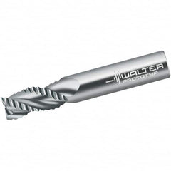 Walter-Prototyp - 10mm Diam, 22mm LOC, 3 Flute Solid Carbide Roughing Square End Mill - Uncoated, 72mm OAL, 10mm Shank Diam, Single End, Centercutting, 40° Helix - Americas Industrial Supply