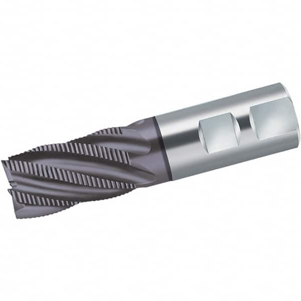 Walter-Prototyp - 15mm Diam, 26mm LOC, 3 Flute Powdered Metal Roughing Square End Mill - AlCrN Finish, 83mm OAL, 12mm Shank Diam, Single End, Extended Reach, Centercutting, 35° Helix - Americas Industrial Supply