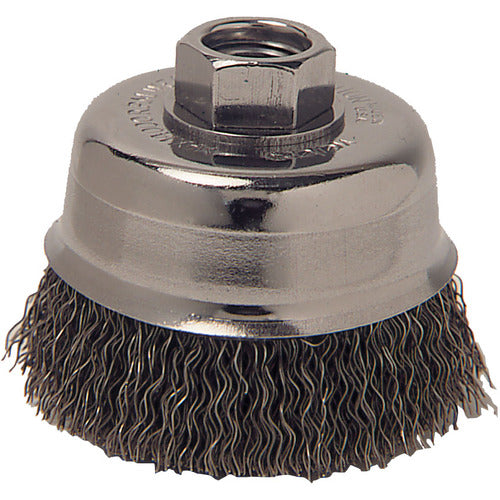 Vortec Pro 3″ Crimped Wire Cup Brush, .014″ Steel Fill, 5/8″-11 UNC Nut - Americas Industrial Supply
