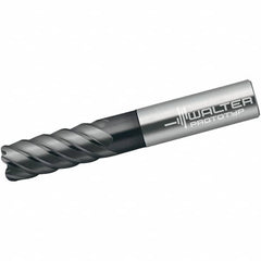 Walter-Prototyp - 16mm, 6 Flute, Single End, Solid Carbide, 1.5mm Corner Radius End Mill - 92mm OAL, 50° Helix, Right Hand Flute, 32mm LOC, Right Hand Cut - Americas Industrial Supply