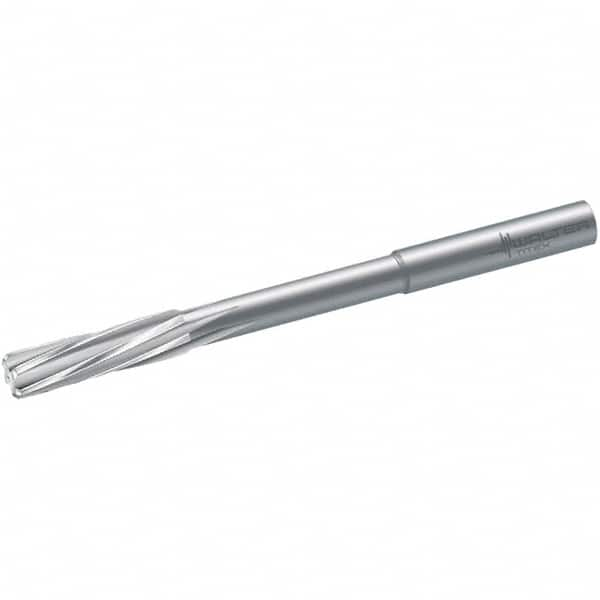 Walter-Titex - 8mm Solid Carbide 6 Flute Chucking Reamer - Spiral Flute, 8mm Straight Shank, 33mm Flute Length, 117mm OAL - Americas Industrial Supply