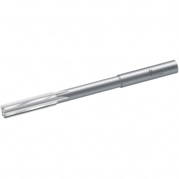 Chucking Reamer: 0.1969″ Dia, 3.3858″ OAL, 0.9055″ Flute Length, Straight Shank, Solid Carbide 6 Flute, RH