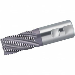 Walter-Prototyp - 18mm Diam, 32mm LOC, 4 Flute Powdered Metal Roughing Square End Mill - AlCrN Finish, 92mm OAL, 16mm Shank Diam, Single End, Extended Reach, Centercutting, 35° Helix - Americas Industrial Supply