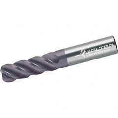 Walter-Prototyp - 16mm, 4 Flute, Single End, Solid Carbide, 4mm Corner Radius End Mill - 115mm OAL, 45° Helix, Right Hand Flute, 50mm LOC, Right Hand Cut - Americas Industrial Supply