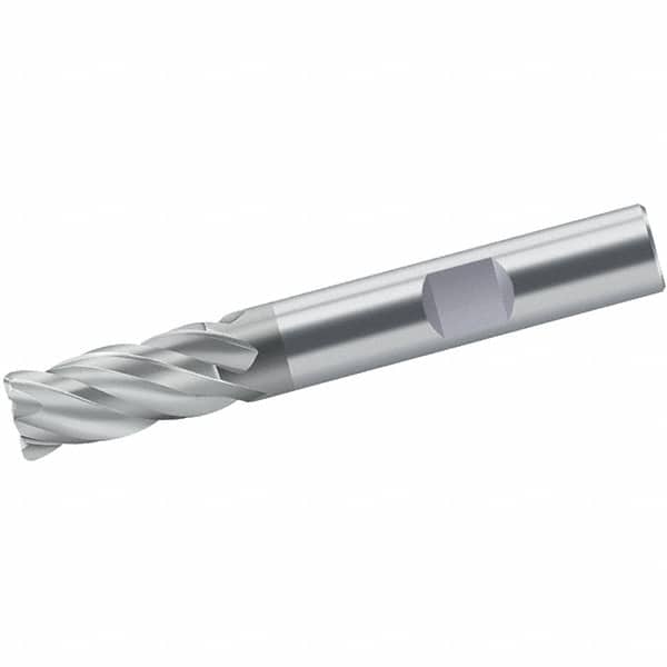 Walter-Prototyp - 18mm, 32mm LOC, 18mm Shank Diam, 92mm OAL, 4 Flute, Solid Carbide Square End Mill - Single End, TiAlN/TiAl Finish, Spiral Flute, 35/38° Helix, Centercutting, Right Hand Cut, Right Hand Flute - Americas Industrial Supply