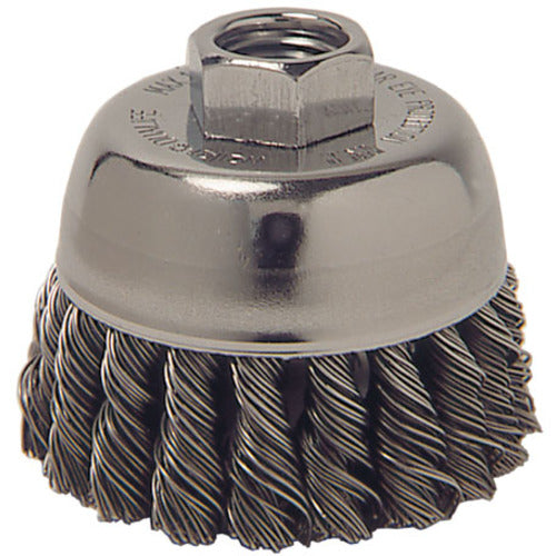 Vortec Pro 3″ Knot Wire Cup Brush, .020″ Steel Fill, 5/8″-11 UNC Nut - Americas Industrial Supply