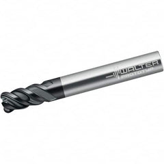 Walter-Prototyp - 10mm, 4 Flute, Single End, Solid Carbide, 0.5mm Corner Radius End Mill - 72mm OAL, 50° Helix, Right Hand Flute, 22mm LOC, Right Hand Cut - Americas Industrial Supply