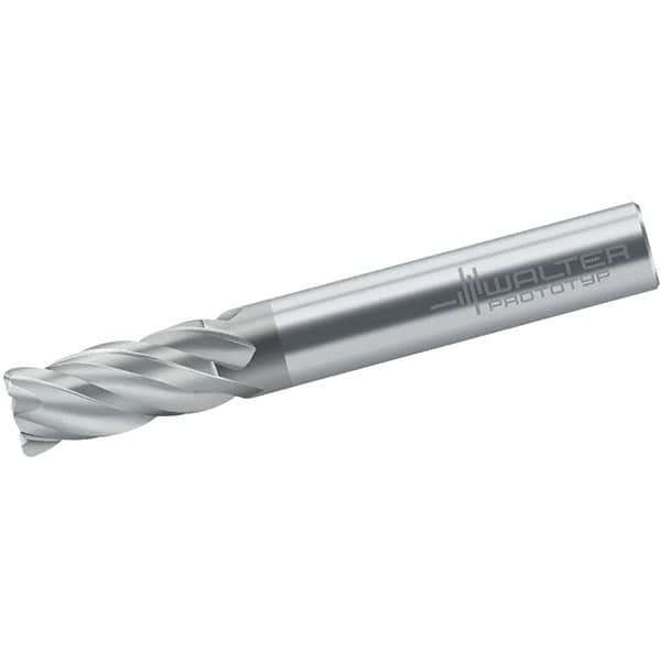 Walter-Prototyp - 10mm, 4 Flute, Single End, Solid Carbide, 2mm Corner Radius End Mill - 72mm OAL, Right Hand Flute, 22mm LOC, Right Hand Cut - Americas Industrial Supply