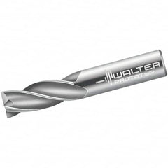 Walter-Prototyp - 2.5mm, 8mm LOC, 6mm Shank Diam, 57mm OAL, 4 Flute, Solid Carbide Square End Mill - Single End, Uncoated, Spiral Flute, 30° Helix, Centercutting, Right Hand Cut, Right Hand Flute - Americas Industrial Supply