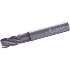 Walter-Prototyp - 12mm, 4 Flute, Single End, Solid Carbide, 0.2mm Corner Radius End Mill - 83mm OAL, 40° Helix, Right Hand Flute, 19mm LOC, Right Hand Cut, 36mm Extended Reach - Americas Industrial Supply