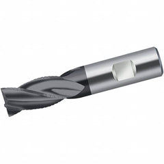 Walter-Prototyp - 12mm Diam, 26mm LOC, 4 Flute Solid Carbide 45° Corner Chamfer Roughing End Mill - AlCrN Finish, 83mm OAL, 12mm Shank Diam, Single End, Centercutting, 30° Helix - Americas Industrial Supply