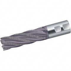 Walter-Prototyp - 8mm Diam, 38mm LOC, 4 Flute Powdered Metal Roughing Square End Mill - AlCrN Finish, 88mm OAL, 10mm Shank Diam, Single End, Centercutting, 35° Helix - Americas Industrial Supply