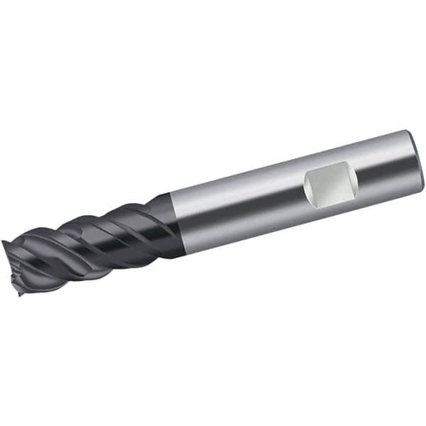 Walter-Prototyp - 16mm, 32mm LOC, 16mm Shank Diam, 92mm OAL, 4 Flute, Solid Carbide Square End Mill - Single End, TiAlN Finish, Spiral Flute, 50° Helix, Centercutting, Right Hand Cut, Right Hand Flute - Americas Industrial Supply
