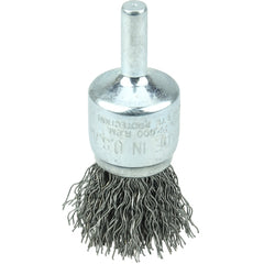 Vortec Pro 3/4″ Crimped Wire End Brush, .014″ Steel Fill, 1/4″ Stem - Americas Industrial Supply
