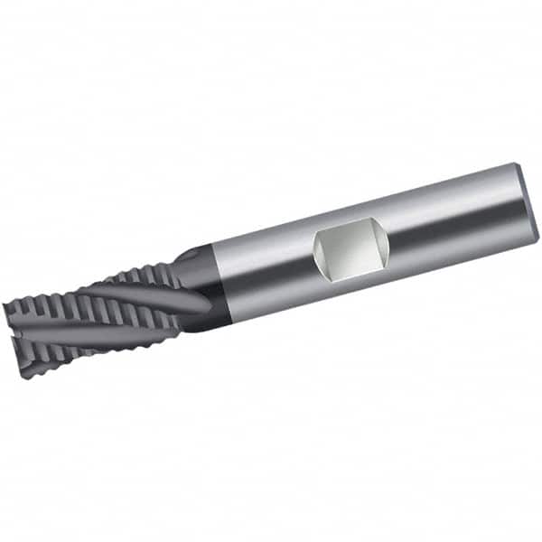 Walter-Prototyp - 3/8" Diam, 7/8" LOC, 4 Flute Solid Carbide 0.38mm Corner Radius Roughing End Mill - TiAlN Finish, 3" OAL, 3/8" Shank Diam, Single End, Centercutting, 40° Helix - Americas Industrial Supply