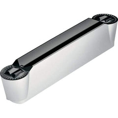 Walter - 2GX24 RD4 Grade WKP23S, 3mm Cutting Width Carbide Grooving Insert - 1.5mm Max Depth of Cut, Neutral, 1.5mm Corner Radius, Al2O3/TiN Finish - Americas Industrial Supply