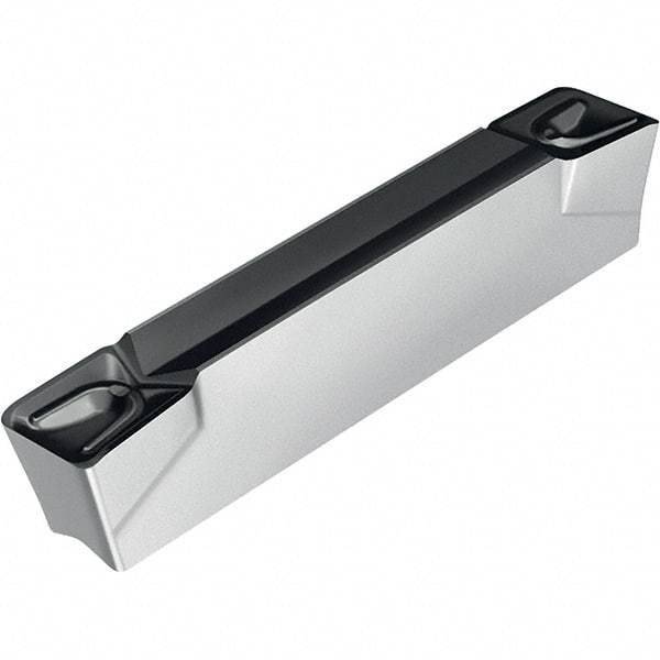 Walter - 2E300N03GX UD6 Grade WSM23S, 3mm Cutting Width Carbide Grooving Insert - 2mm Max Depth of Cut, Neutral, 0.3mm Corner Radius, TiAlN/Al2O3/ZrCN Finish - Americas Industrial Supply