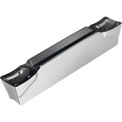 Walter - 3GX16 GD3 Grade WKP23S, 4mm Cutting Width Carbide Grooving Insert - 2.8mm Max Depth of Cut, Neutral, 0.4mm Corner Radius, Al2O3/TiN Finish - Americas Industrial Supply