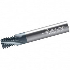 Walter-Prototyp - 0.1181" Cutting Diam, 3 Flute, Solid Carbide Helical Flute Thread Mill - Internal Thread, 1/4" LOC, 54mm OAL, 6mm Shank Diam - Americas Industrial Supply