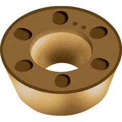 Walter - RDMW0803M0 A27 Grade WKP35S Carbide Milling Insert - TiCN/Al2O3/TiCN Finish, 0.1252" Thick, 8mm Inscribed Circle - Americas Industrial Supply