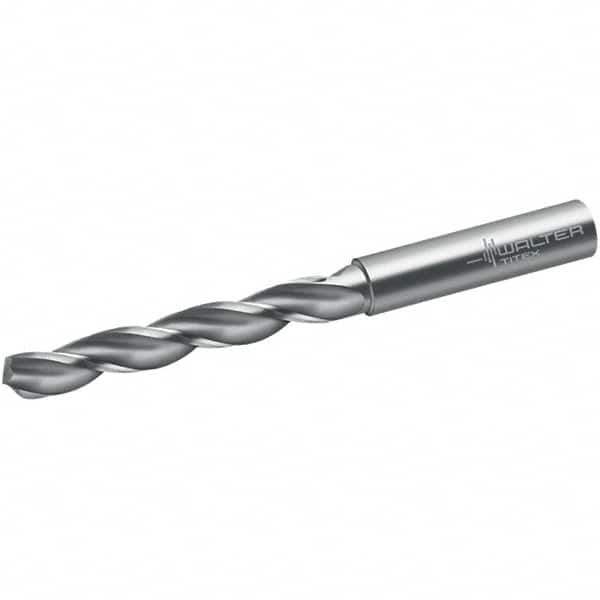 Walter-Titex - 13/64" 130° Solid Carbide Jobber Drill - Bright Finish, Right Hand Cut, Spiral Flute, Straight Shank, 82mm OAL, BSX Point - Americas Industrial Supply