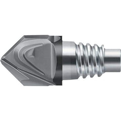 Walter-Prototyp - H1E Carbide Chamfer Milling Tip Insert - TiAlN Finish, 2 Flutes, 10mm Cutting Diam, 7.5mm Depth of Cut, 11.8mm Extension - Americas Industrial Supply