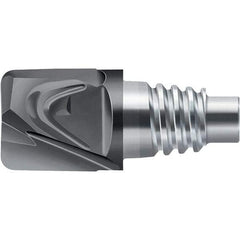 Walter-Prototyp - H1E Carbide End Milling Tip Insert - TiAlN Finish, 2 Flutes, 16mm Cutting Diam, 13mm Depth of Cut, 18.1mm Extension, 0.0394" Cnr Rad - Americas Industrial Supply