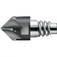 Walter-Prototyp - H3E Carbide Chamfer Milling Tip Insert - TiAlN Finish, 8 Flutes, 16mm Cutting Diam, 6.5mm Depth of Cut, 18.7mm Extension - Americas Industrial Supply