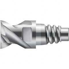 Walter-Prototyp - H6E Carbide End Milling Tip Insert - Uncoated, 2 Flutes, 12mm Cutting Diam, 6.5mm Depth of Cut, 14.5mm Extension - Americas Industrial Supply