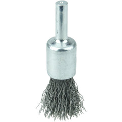 Vortec Pro 1/2″ Crimped Wire End Brush, .0104″ Steel Fill, 1/4″ Stem - Americas Industrial Supply