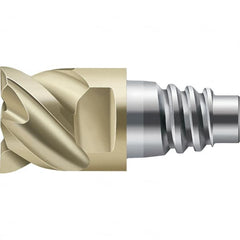 Walter-Prototyp - H4E Carbide End Milling Tip Insert - TiAlN/ZrN Finish, 4 Flutes, 16mm Cutting Diam, 7.5mm Depth of Cut, 18.7mm Extension - Americas Industrial Supply