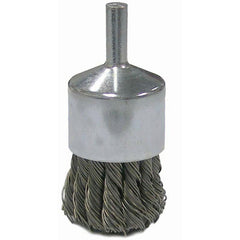 Vortec Pro 1″ Knot Wire End Brush, .014″Stainless Steel Fill, 1/4″ Stem - Americas Industrial Supply