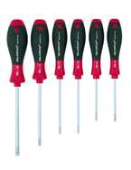 6 Piece - T8; T10; T15; T20; T25; T30 MagicSpring® - SoftFinish® Cushion Grip -  Torx Screw Holding Screwdriver Set - Americas Industrial Supply