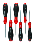 6 Piece - T6; T7; T8; T9; T10; T15 - Torx SoftFinish® Cushion Grip Screwdriver Set - Americas Industrial Supply