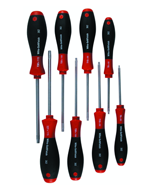 8 Piece - T6; T8; T10; T15; T20; T25; T27; T30 - Torx SoftFinish® Handle Screwdriver Set - Americas Industrial Supply