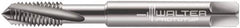 Walter-Prototyp - M10x1.50 Metric 3 Flute 6H Modified Bottoming Spiral Flute Tap - Solid Carbide, Bright Finish, 100mm OAL, Right Hand Flute, Right Hand Thread, Series 80410 - Americas Industrial Supply