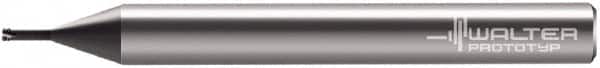 Walter-Prototyp - M2x0.40, 0.061" Cutting Diam, 3 Flute, Solid Carbide Helical Flute Thread Mill - Internal Thread, 0.8mm LOC, 57mm OAL, 6mm Shank Diam - Americas Industrial Supply