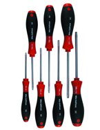 7 Piece - T7s; T8s; T9s; T10s; T15s; T20s; T25s Security - Torx SoftFinish® Cushion Grip Screwdriver Set - Americas Industrial Supply