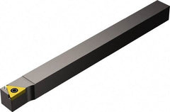 Sandvik Coromant - STJCR/L-S, Left Hand Cut, -3° Lead Angle, 16mm Shank Height x 16mm Shank Width, Neutral Rake Indexable Turning Toolholder - 125mm OAL, TCMT 11 02 04, TCMT 2(1.5)1 Insert Compatibility, Series CoroTurn 107 - Americas Industrial Supply