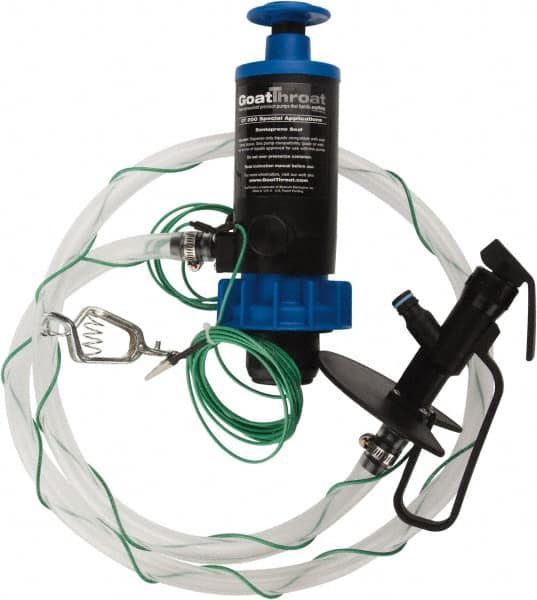 GoatThroat Pumps - 3/8" Outlet, 4 GPM, Polypropylene Hand Operated Transfer Pump - 56" OAL, For up to 55 Gal Drums, For Class I & II Flammable & Combustible Liquids - Americas Industrial Supply