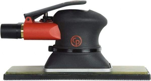 Chicago Pneumatic - 10,000 OPM, 9 CFM Air Consumption, 90 psi Air Pressure, Jitter Bug Air Orbital Sander - Rectangular Pad, 1/4" Inlet - Americas Industrial Supply