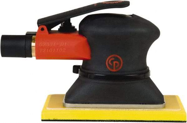 Chicago Pneumatic - 10,000 OPM, 9 CFM Air Consumption, 90 psi Air Pressure, Jitter Bug Air Orbital Sander - Rectangular Pad, 1/4" Inlet - Americas Industrial Supply