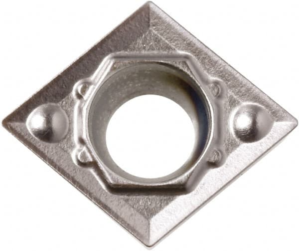 Kyocera - CCMT32505 HQ Grade CA5535 Carbide Turning Insert - TiCN/Al2O3/TiN Finish, 80° Diamond, 3/8" Inscr Circle, 5/32" Thick, 0.0079" Corner Radius - Americas Industrial Supply