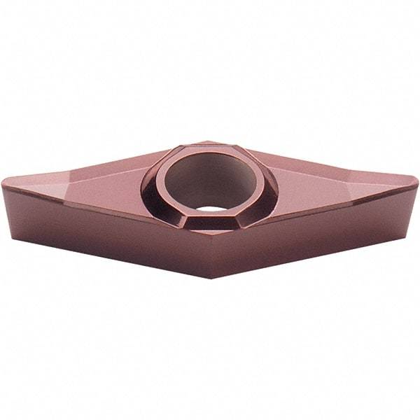 Walter - VCGT331 PM2 Grade WXN10 Carbide Turning Insert - TiCN Plus Finish, 35° Diamond, 3/8" Inscr Circle, 3/16" Thick, 1/64" Corner Radius - Americas Industrial Supply