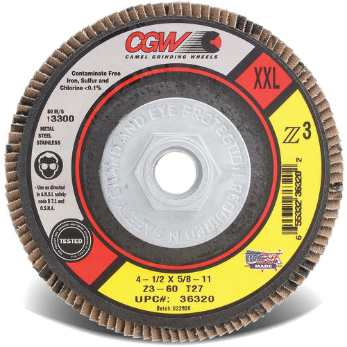 CGW 4–1/2X5/8–11 T27 Z3 XXL 40G - Americas Industrial Supply