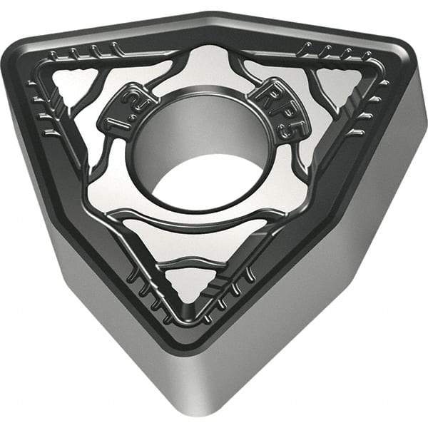 Walter - WNMG332 RP5 Grade WPP30S Carbide Turning Insert - TiCN/Al2O3/TiN Finish, 80° Trigon, 3/8" Inscr Circle, 3/16" Thick, 1/32" Corner Radius - Americas Industrial Supply