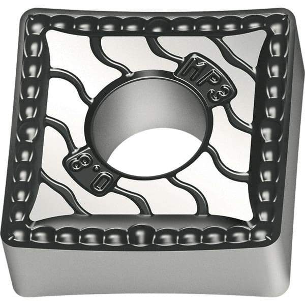 Walter - SNMG322 MP3 Grade WPP20S Carbide Turning Insert - TiCN/Al2O3/TiN Finish, 90° Square, 3/8" Inscr Circle, 1/8" Thick, 1/32" Corner Radius - Americas Industrial Supply