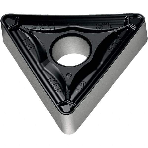 Walter - TNMM434 NRF Grade WPP20S Carbide Turning Insert - TiCN/Al2O3/TiN Finish, 60° Triangle, 1/2" Inscr Circle, 3/16" Thick, 1/16" Corner Radius - Americas Industrial Supply