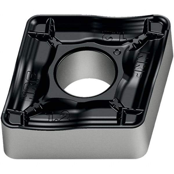 Walter - CNMM546 NRF Grade WPP20S Carbide Turning Insert - TiCN/Al2O3/TiN Finish, 80° Diamond, 5/8" Inscr Circle, 1/4" Thick, 3/32" Corner Radius - Americas Industrial Supply